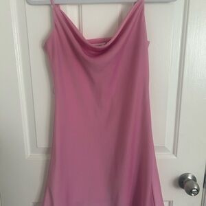 Elegant Pink Slip Dress